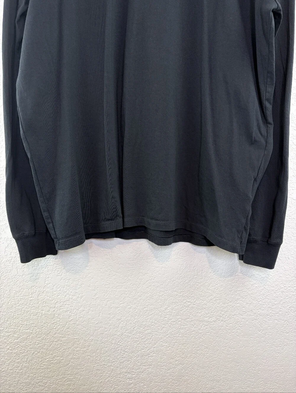 The North Face Logo Long Sleeve Black Tshirt Xl